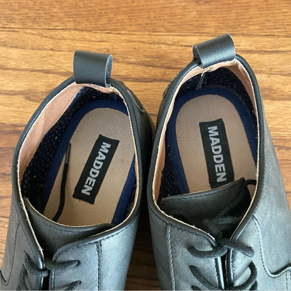 Steve Madden Jessel Oxfords Shoes leather Men Black Dress shoes lace up Sz 8